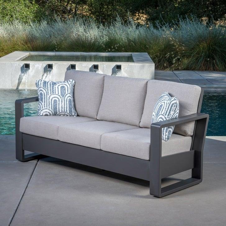 Poolside loveseat